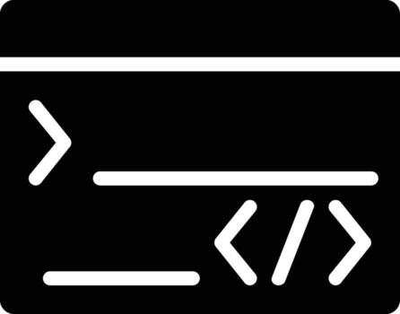 Programming Glyph Solid Icon vector