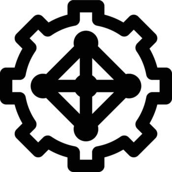 Pattern, Detection, Machine Learning Outline Icon vector