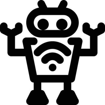 Robotic, Robot, Machine Outline Icon vector