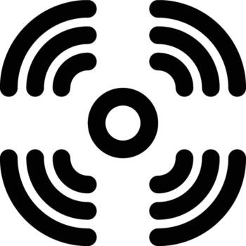 Sensor, Signal, Computer Outline Icon vector
