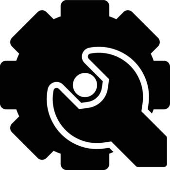 Tools, Carpentry, Repair Glyph Solid Icon vector