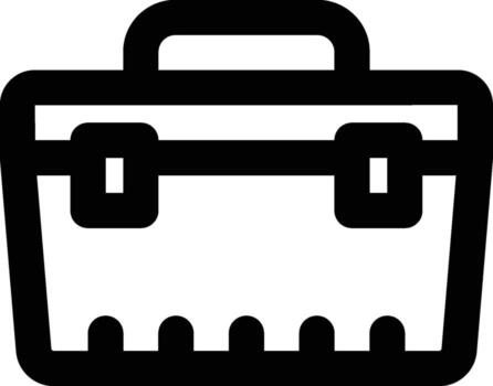 Toolbox, Tools, Carpentry Outline Icon vector