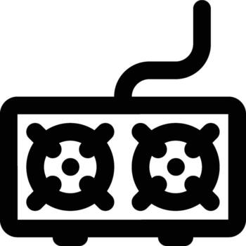 Stove, Cooking, Kitchen Outline Icon vector