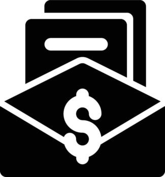 Salary Data, Payroll, Data Glyph Solid Icon vector