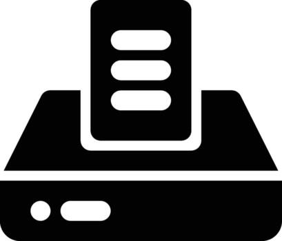 Data Storage, Storage, Data Glyph Solid Icon vector