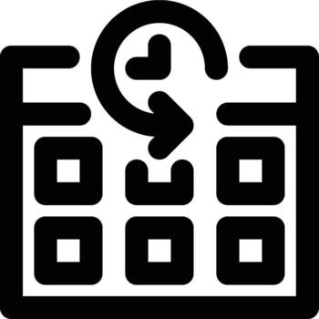 Time Variant, Time, Date Outline Icon vector