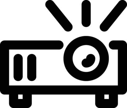 Projector, Presentation, Projection Outline Icon vector