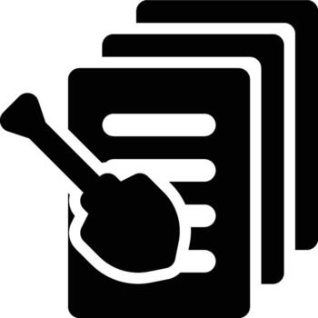 Data Mining, Mining, Data Glyph Solid Icon vector