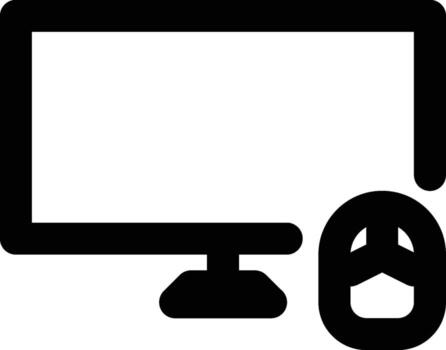 Computer, Technology, Electronic Outline Icon vector