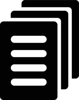 Data, File, Database Glyph Solid Icon vector