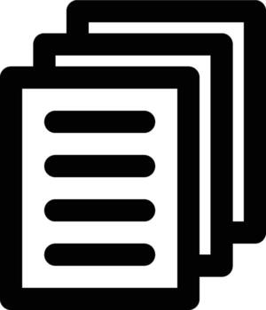 Data, File, Database Outline Icon vector