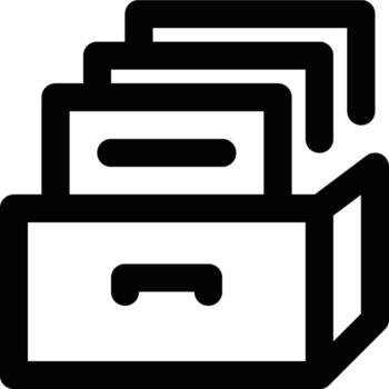Data Archiving, Data, Archive Outline Icon vector
