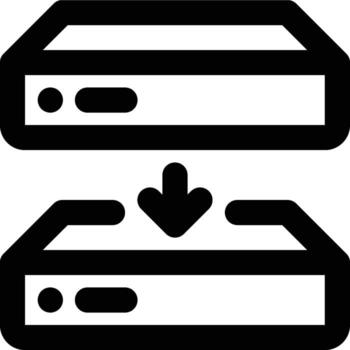 Data Backup, Backup, Data Outline Icon vector