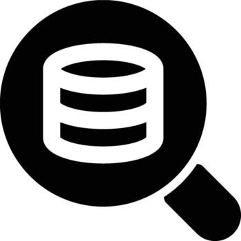Analytical, Database, Data Glyph Solid Icon vector