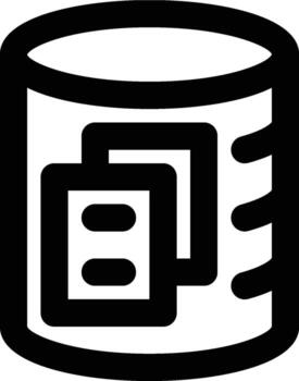 Database, Data, File Outline Icon vector