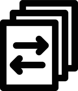 Transaction Data, Transaction, Data Outline Icon vector