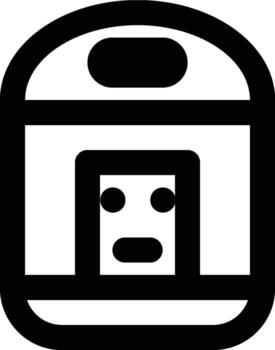 Rice Cooker, Magic Com, Cooking Outline Icon vector