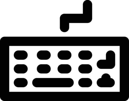 Keyboard, Typing, Input Outline Icon vector