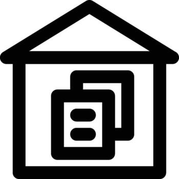 Data Warehouse, Data, File Outline Icon vector