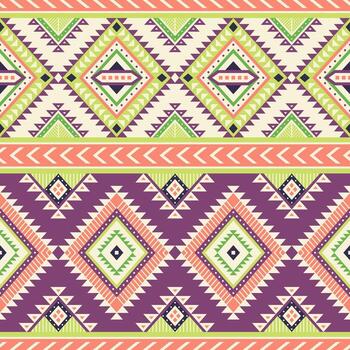 Tribal striped seamless pattern. Aztec background, geometric. Can be used in textile design, web design for making of clothes, accessories, decorative paper, wrapping, envelope, backpacks, etc. vector