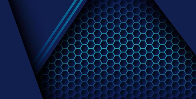Dark hexagonal pattern design background vector