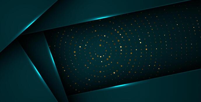 Abstract geometric design with dots vector