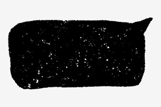 Hand drawn text box chalkboard speech bubble with pencil and marker strokes. Crayon scribbles, empty for messages. vector