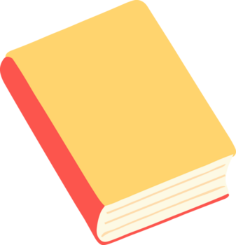 2d geel school- leerboek ontwerp symboliseert studie en opleiding, ideaal voor aan het leren materialen, lezing projecten, en klaslokaal-geïnspireerd zichtbaar bronnen. png