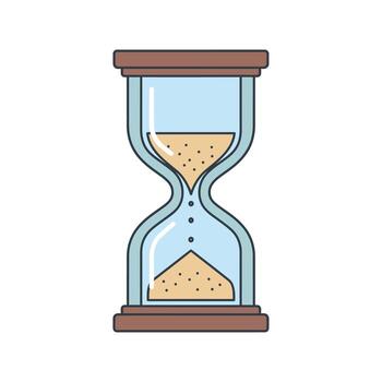 Hourglass Countdown Timer Icon vector