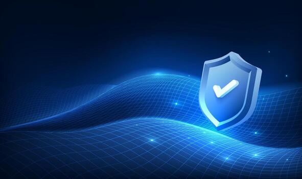 horizontal techno antecedentes ilustración ciber seguridad proteger vector