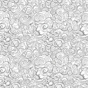 Swirling Cloud Pattern vector