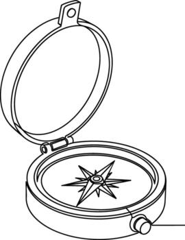 Open compass tool for directional navigation guidance vector