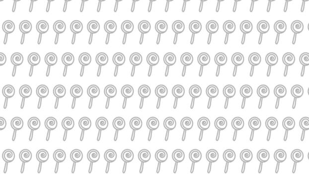 Subtle grey spiral lollipop pattern on a crisp white background, offering a sweet and elegant design for confectionery-themed projects or seamless digital textures vector