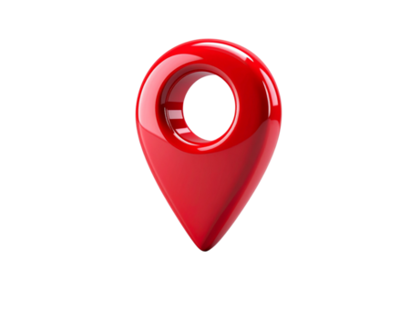 realistisch 3d Rendern von ein glänzend rot Karte Stift, ein Universal- Symbol zum Standort, reisen, und geografisch Positionierung Systeme png