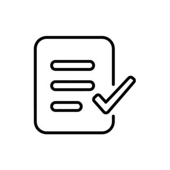 Checklist Document Tick Mark Illustration Task Management To Do List Approval vector