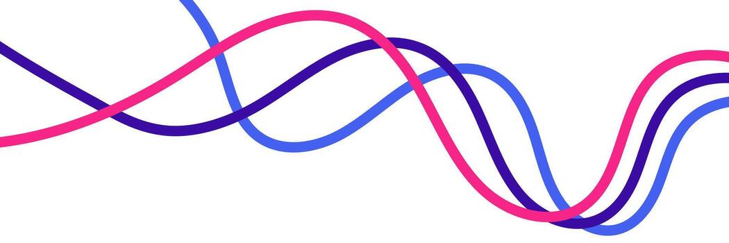 Abstract wavy curved line texture or wavy pattern vector