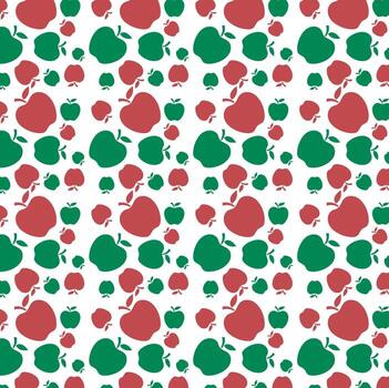 Apple Pattern Background Design vector