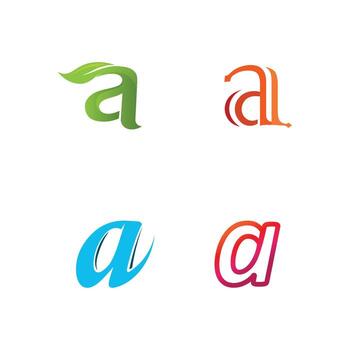Futuristic Letter A set Shape Design with 3D Effect and Clean Modern Visual vector