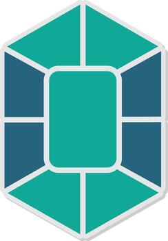 rubí código sintaxis icono glifo doble tono pegatina vector