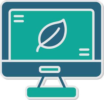 mongodb documento base de datos glifo doble tono pegatina vector