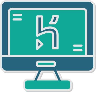 heroku aplicación despliegue herramienta glifo doble tono pegatina vector