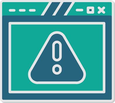 Multi Browser Web Interface Glyph Dual Tone Sticker vector