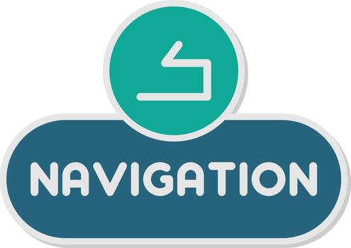 navegación menú botón glifo doble tono pegatina vector