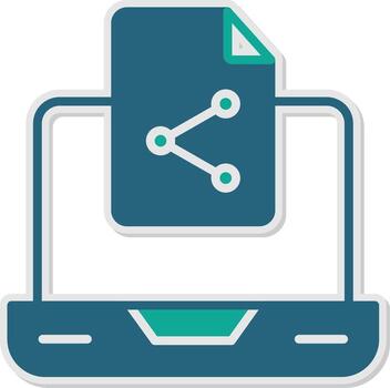 reaccionar contexto api icono glifo doble tono pegatina vector