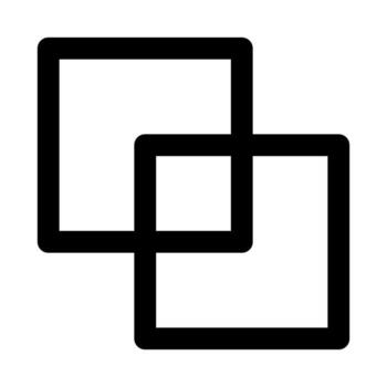 Merge flat minimal outline icon representing combination, integration, and modern workflow organization design vector