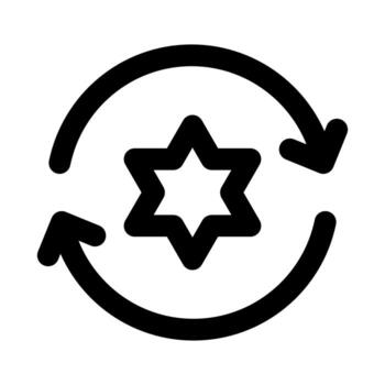 Consistency flat minimal outline icon representing reliability, standardization, and modern workflow quality design vector