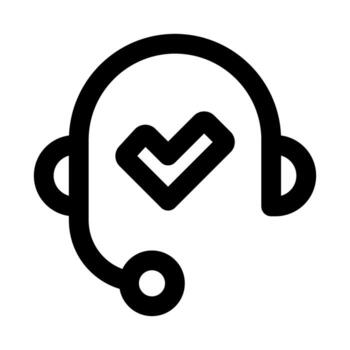 Customer Service icon showing support, assistance, and client interaction concept vector