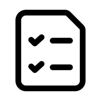 Lista de Verificación icono demostración tarea gestión, que hacer seguimiento, y organizado flujo de trabajo concepto vector