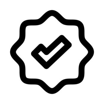 Verified Status, Verification icon showing account confirmation, authentication, and trusted approval concept vector