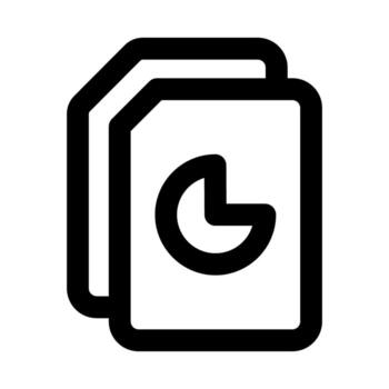 Attach Document icon showing file upload, document sharing, and digital attachment concept vector